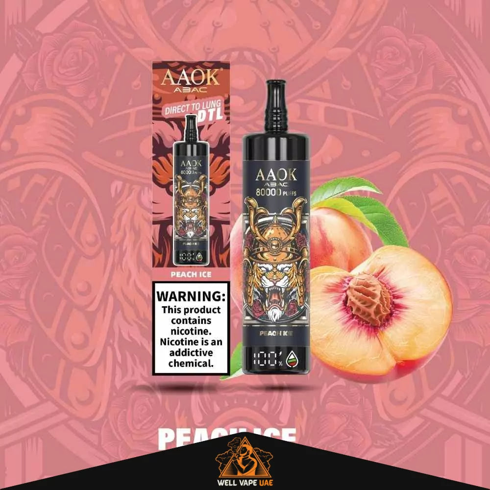AAOK Vape 80000 Puffs Peach Ice