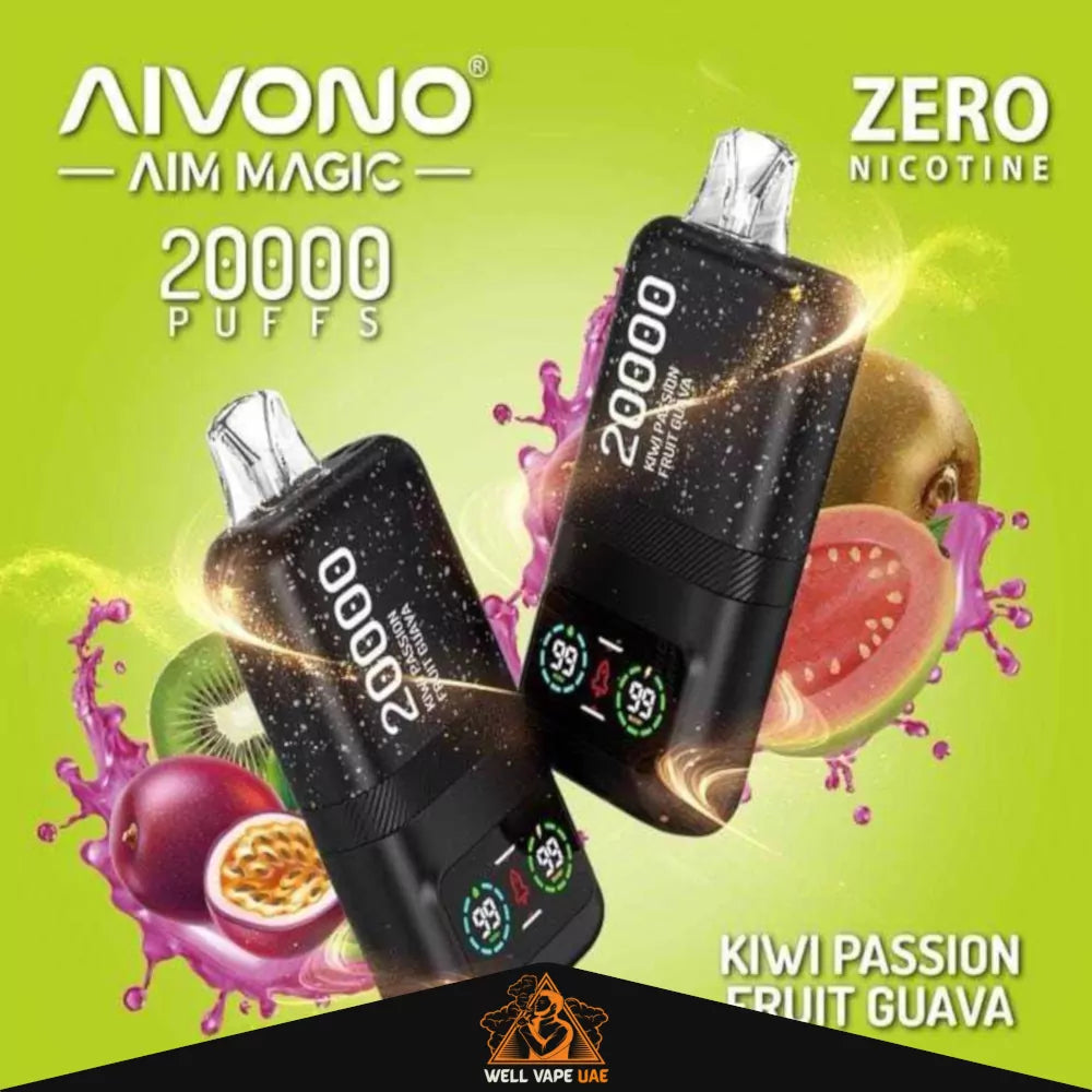Aivono Aim Magic 20000 Puffs Zero Nicotine Kiwi Passion Fruit Guava