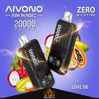 Aivono Aim Magic 20000 Puffs Zero Nicotine Love 66
