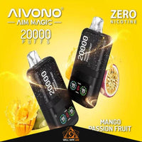 Aivono Aim Magic 20000 Puffs Zero Nicotine Mango Passion Fruit