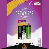 Al Fakher Crown Bar 8000 Puffs Blue Razz Lemonade