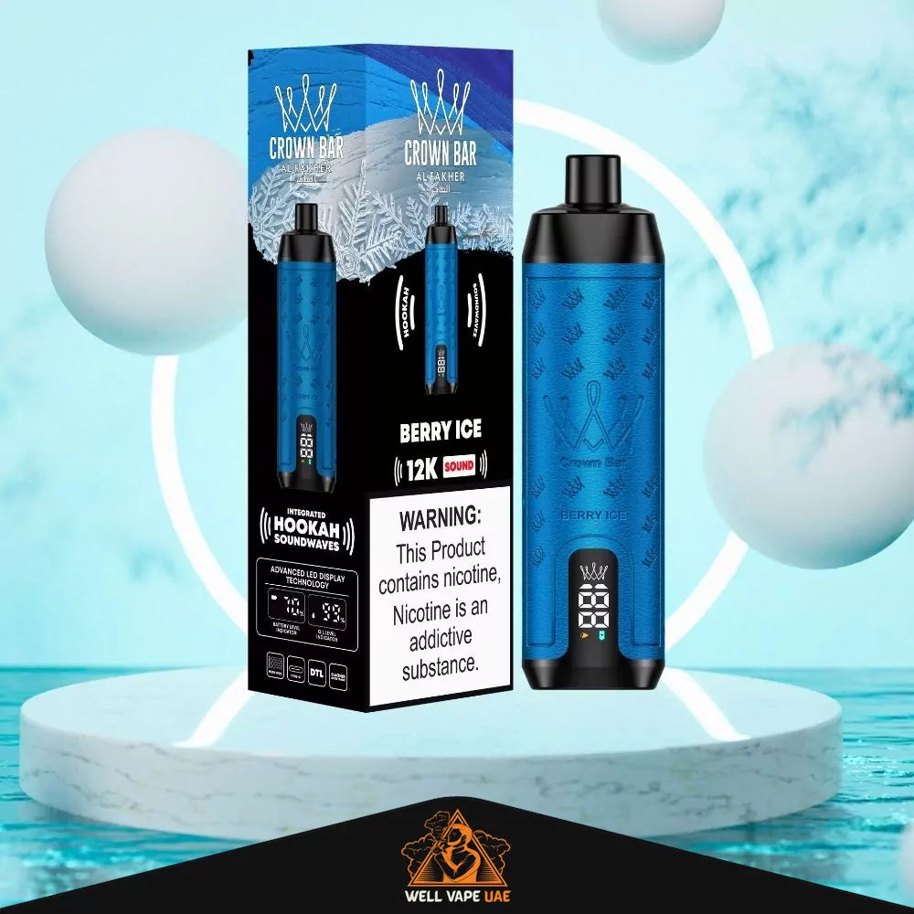 Al Fakher Crown Bar Sound 12000 Puffs Berry Ice