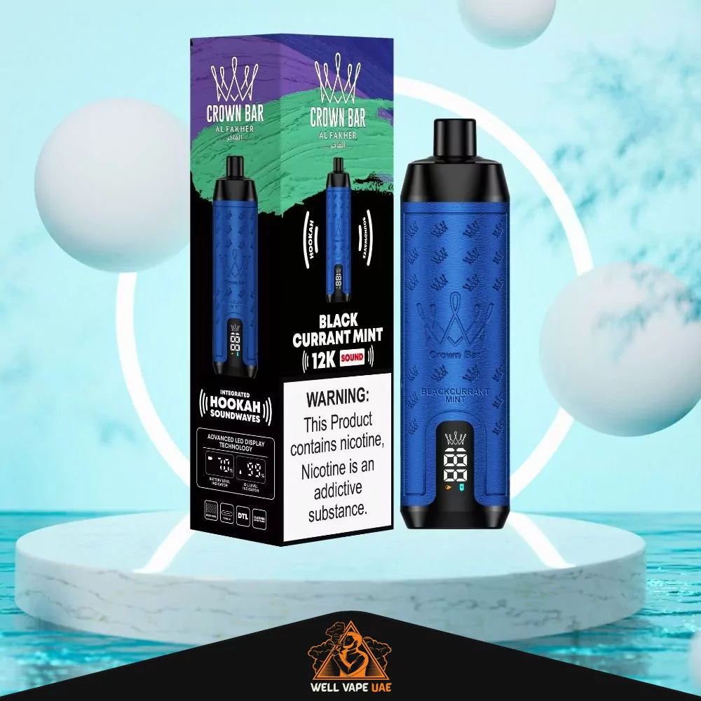 Al Fakher Crown Bar Sound 12000 Puffs Black Currant Mint
