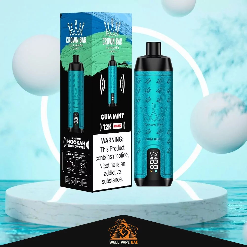 Al Fakher Crown Bar Sound 12000 Puffs Gum Mint
