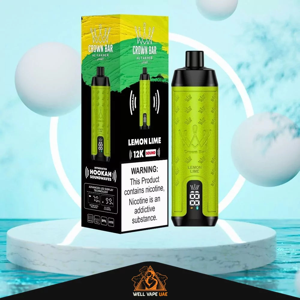 Al Fakher Crown Bar Sound 12000 Puffs Lemon Lime