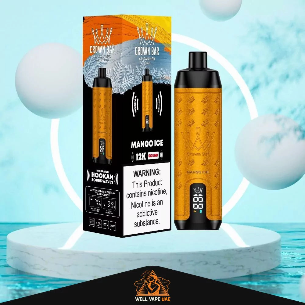 Al Fakher Crown Bar Sound 12000 Puffs Mango Ice