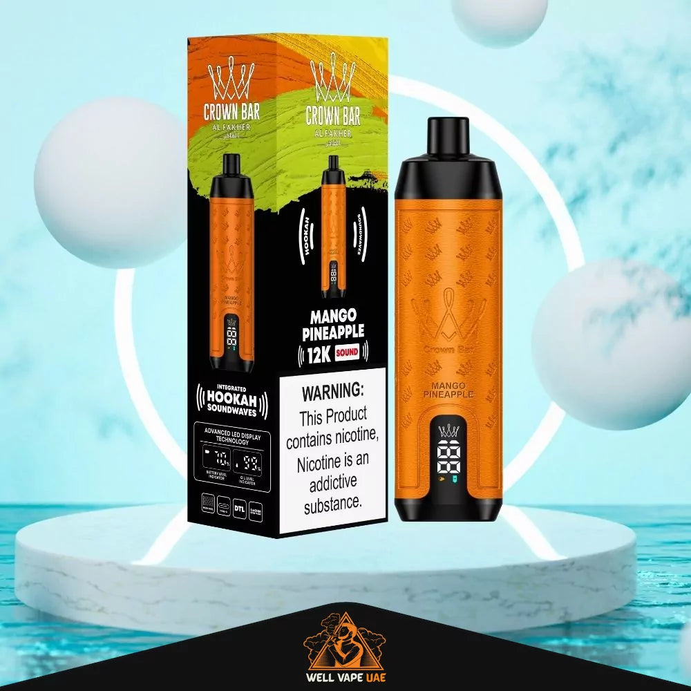 Al Fakher Crown Bar Sound 12000 Puffs Mango Pineapple