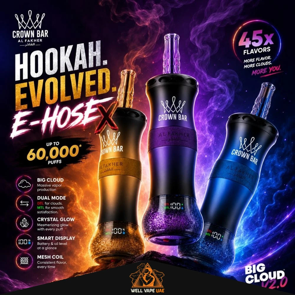 Al Fakher Crown Bar 60K E-hose X