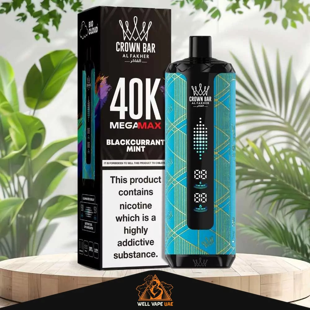 Al Fakher 40000 Puffs Mega Max Blackcurrant Mint