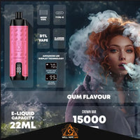 Al Fakher Crown Bar Pro Max 15000 Puffs Gum Flavour
