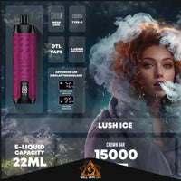 Al Fakher Crown Bar Pro Max 15000 Puffs Lush Ice