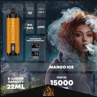 Al Fakher Crown Bar Pro Max 15000 Puffs Mango Ice