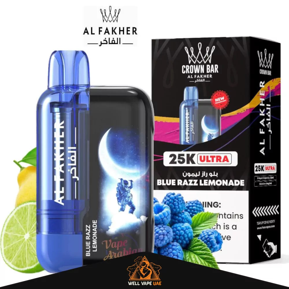 Al Fakher Ultra 25000 Puffs Blue Razz Lemonade