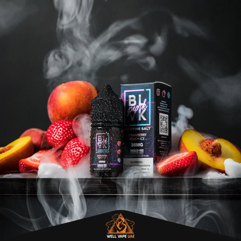 BLVK Salt Pink Series 30ml Strawberry Peach Ice
