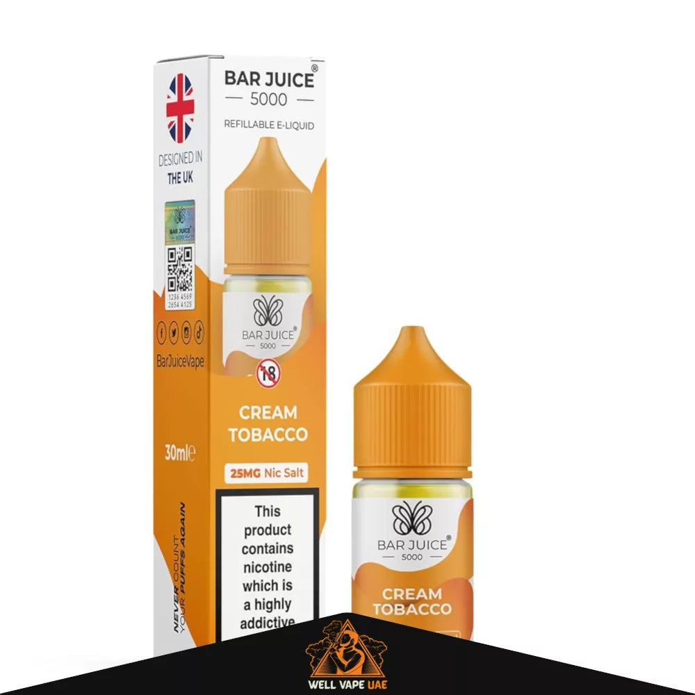 Bar Juice 30ml Salt Nic Cream Tobacco