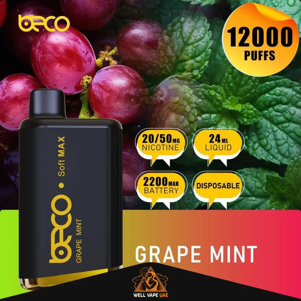 Beco Soft Max 12000 Puffs Grape Mint