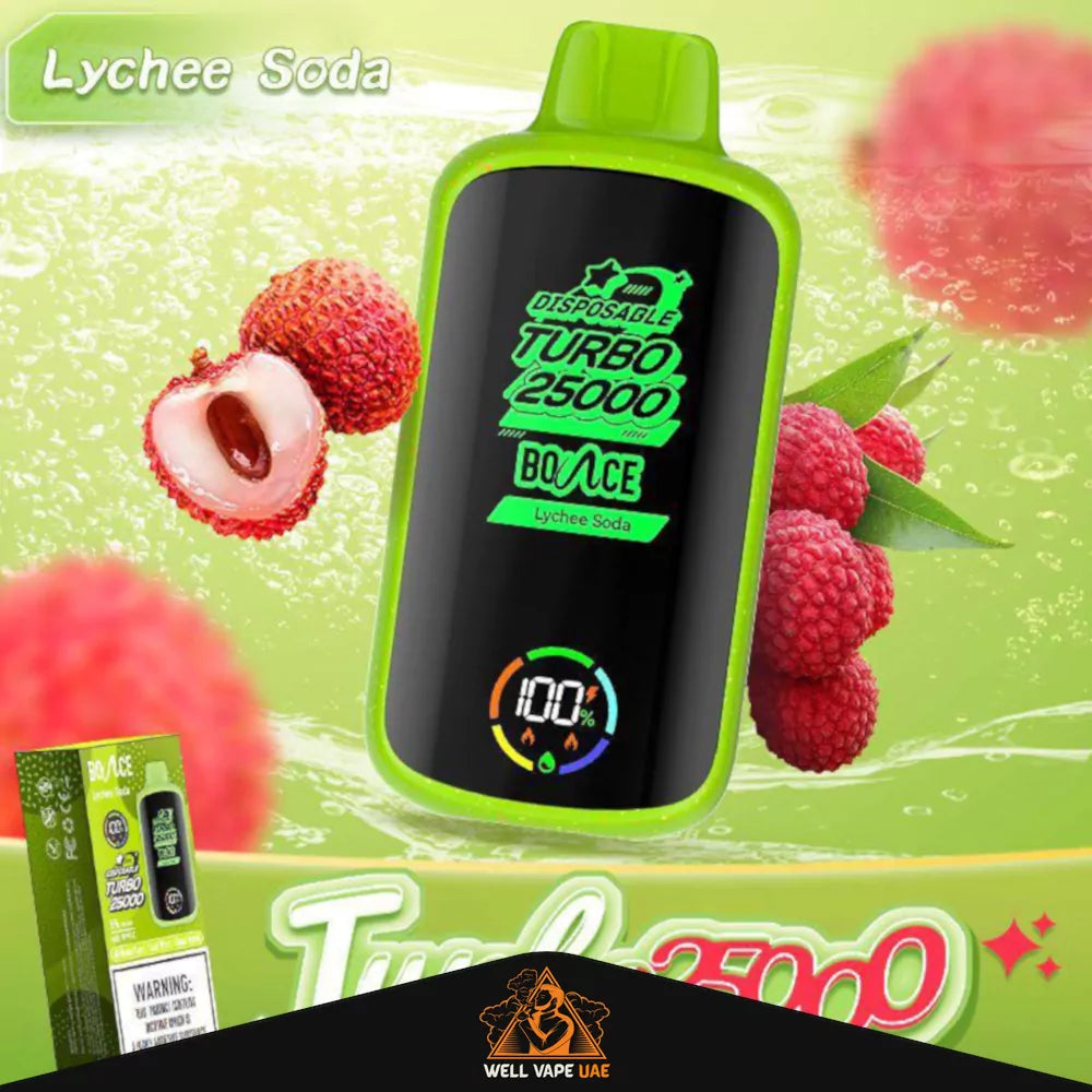 Bounce Turbo 25000 Puffs Lychee Soda