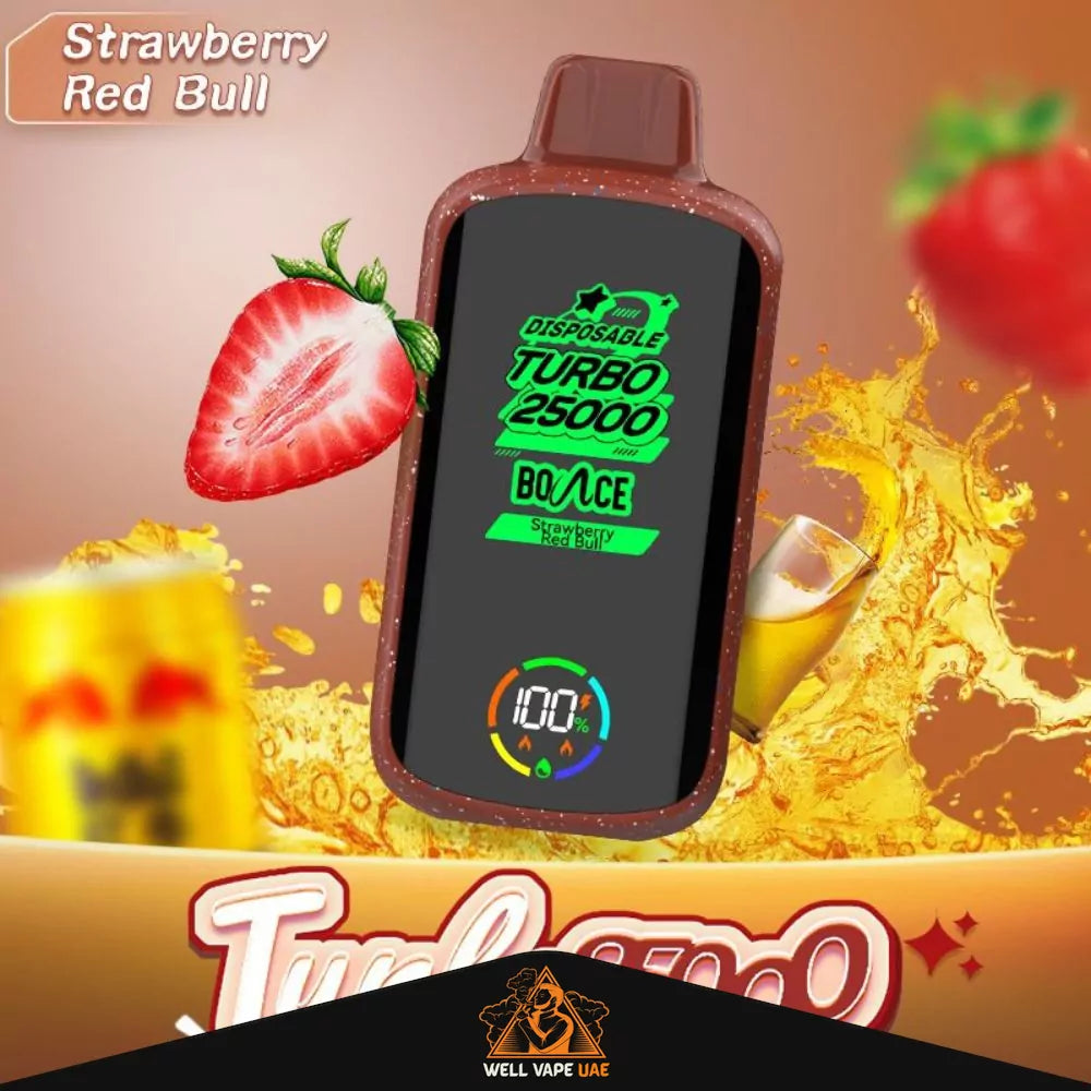 Bounce Turbo 25000 Puffs Strawberry Red Bull