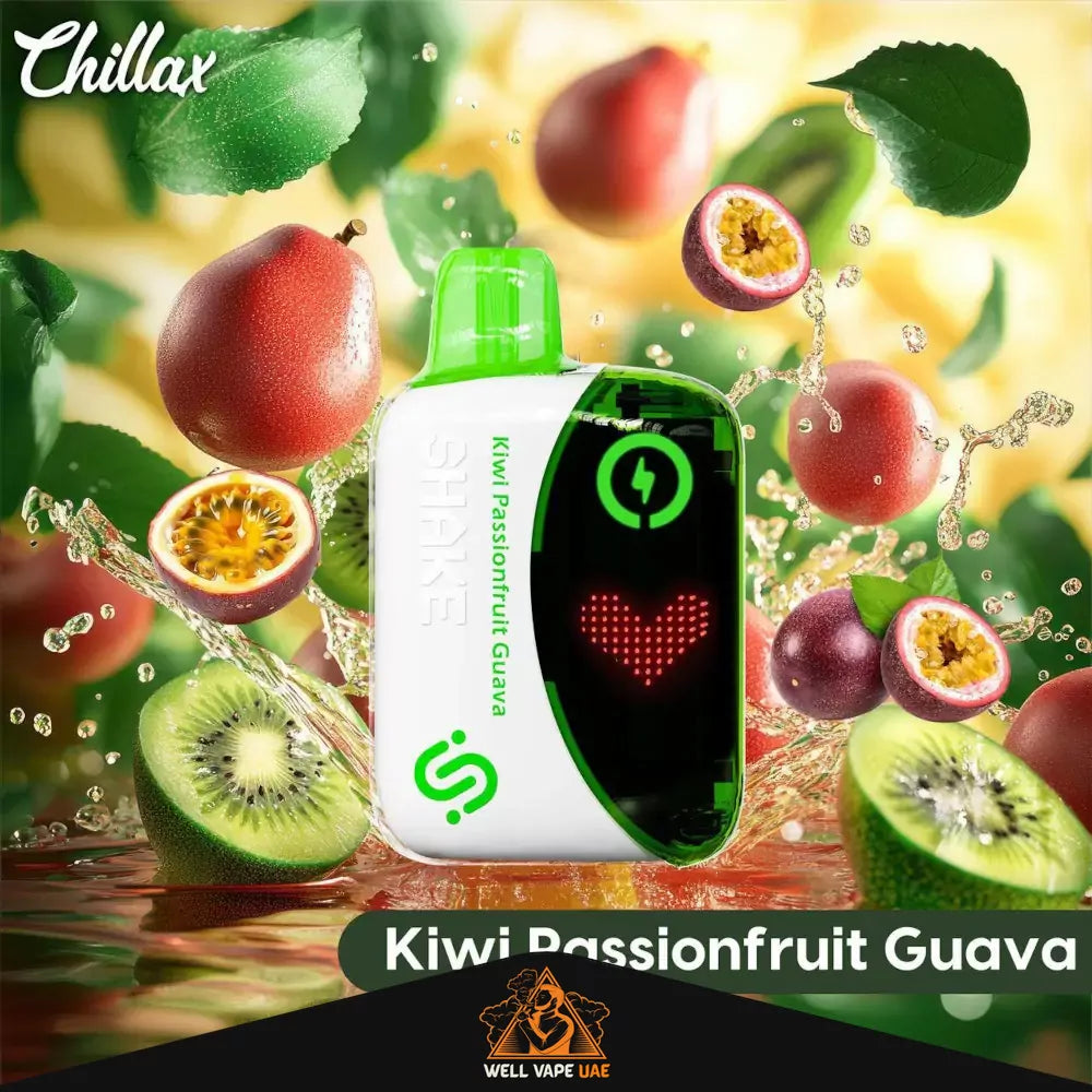 Chillax Shake 22000 Puffs Kiwi Passionfruit Guava