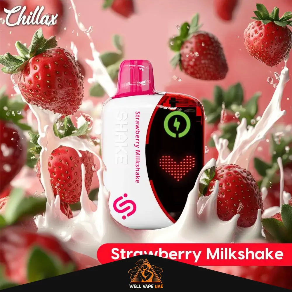 Chillax Shake 22000 Puffs Strawberry Milkshake
