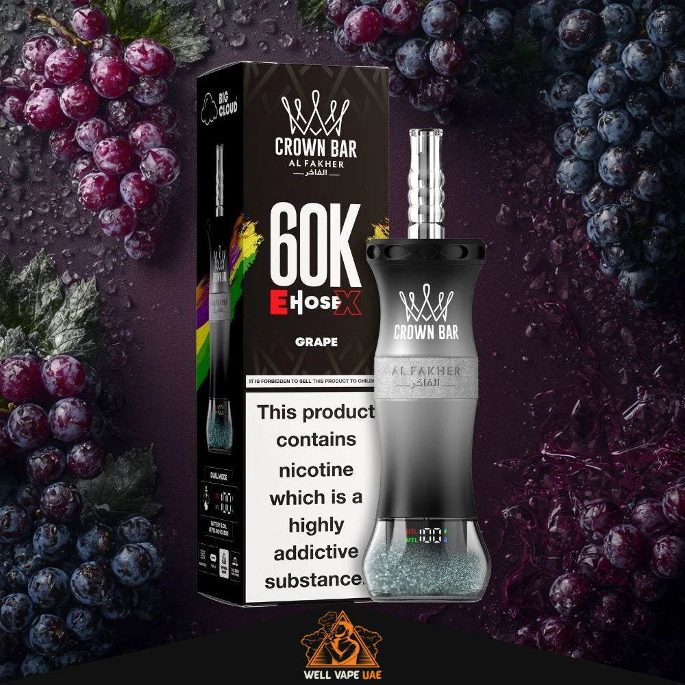 Al Fakher Crown Bar 60K E-hose X
