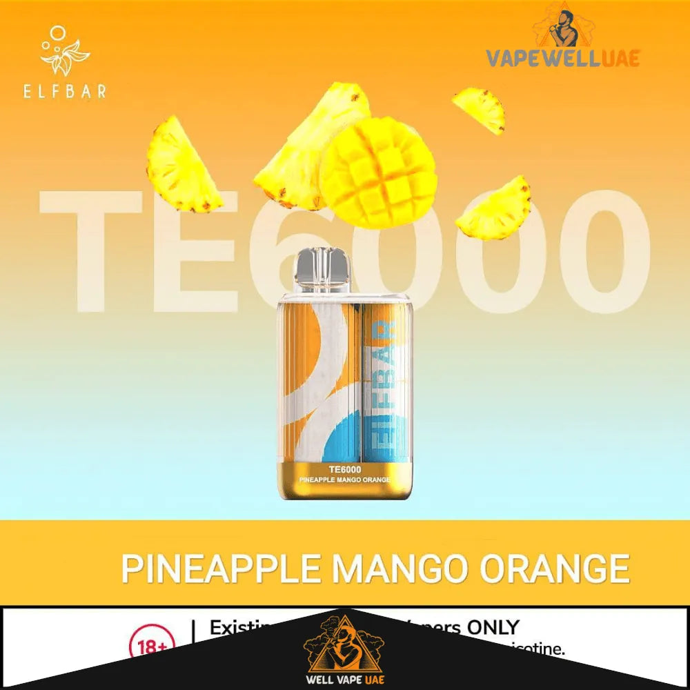 ELF BAR TE 6000 Puffs Pineapple Mango Orange