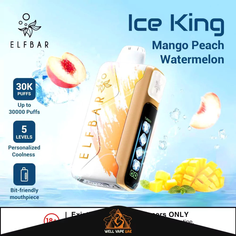 ELF BAR Ice King 30000 Puffs Mango Peach Watermelon