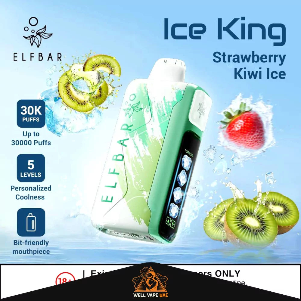 ELF BAR Ice King 30000 Puffs Strawberry Kiwi Ice