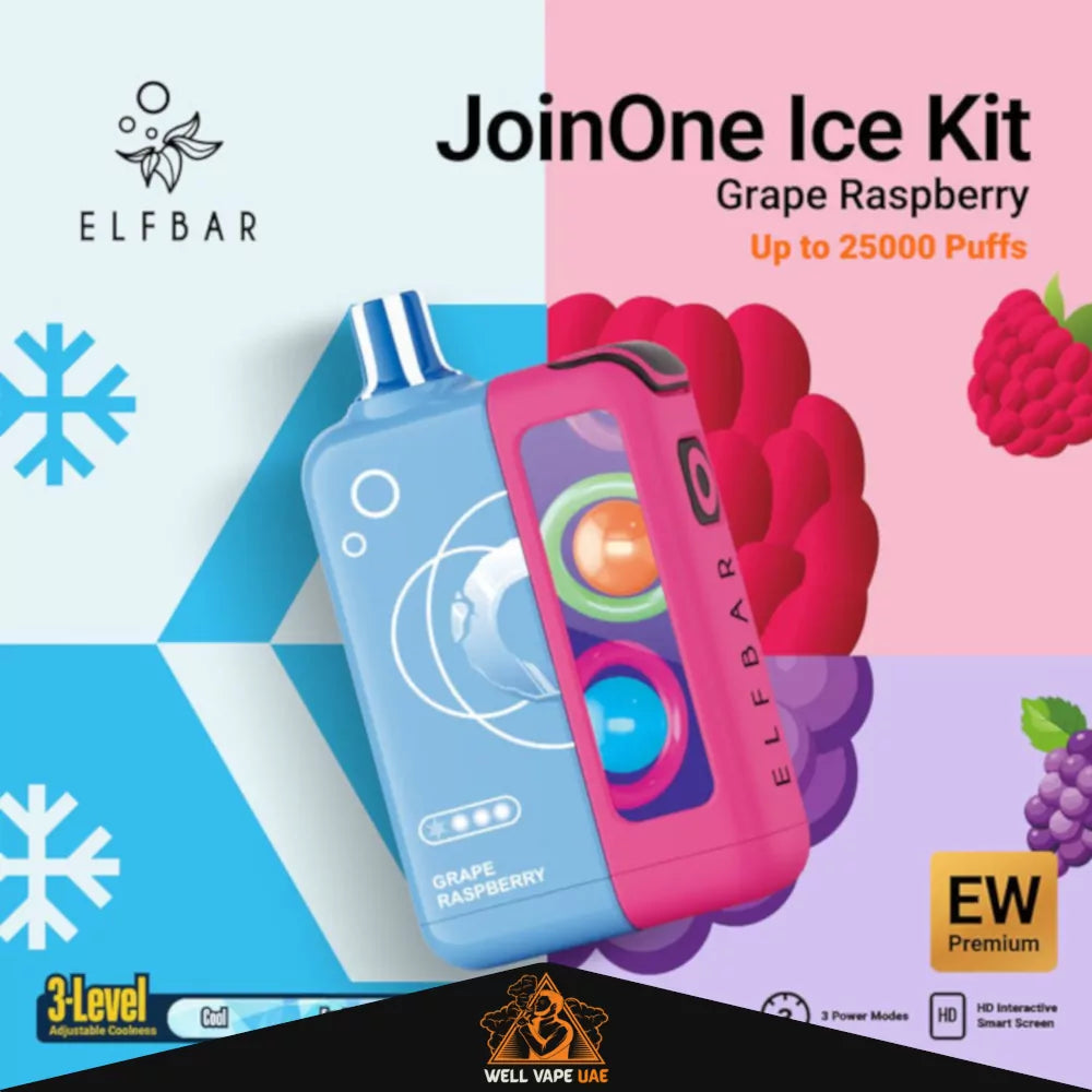 ELFBAR JoinOne Ice Kit 25000 Puffs Grape Raspberry