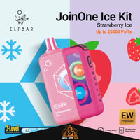 ELFBAR JoinOne Ice Kit 25000 Puffs Strawberry Ice