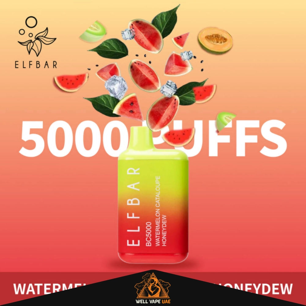 Elf Bar BC 5000 Puffs Watermelon Cantaloupe Honeydew