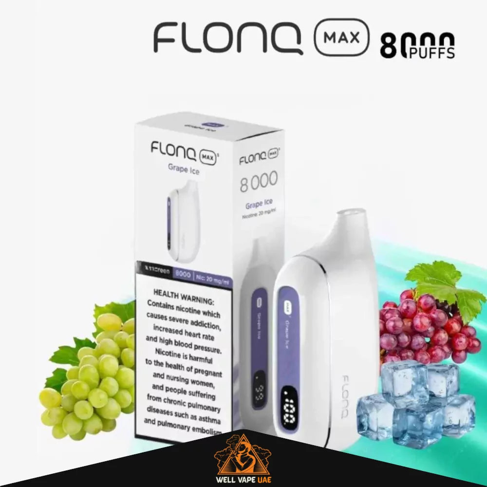 Flonq Max S 8000 Puffs Grape Ice