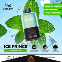 Geek Bar Ice Prince 50000 Puffs Cool Mint Ice