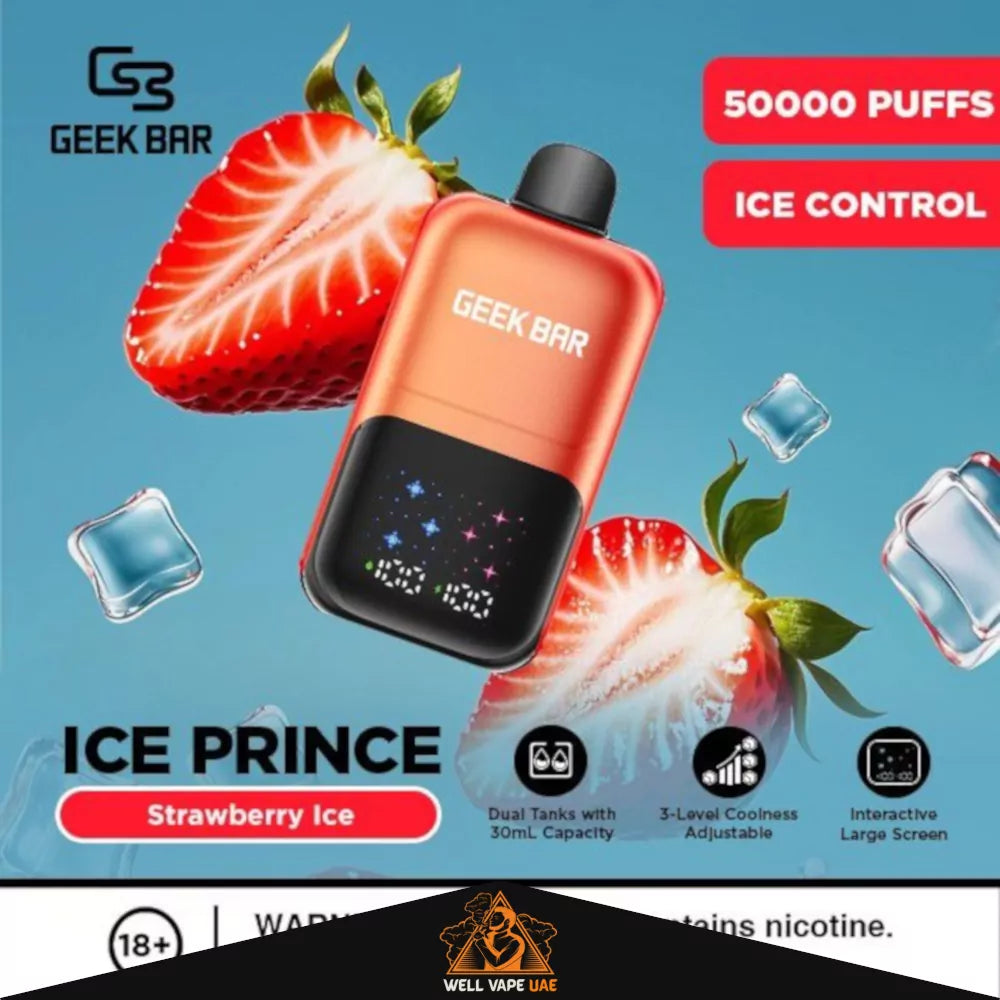 Geek Bar Ice Prince 50000 Puffs Strawberry Ice