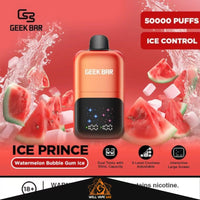 Geek Bar Ice Prince 50000 Puffs Watermelon Bubble Gum Ice