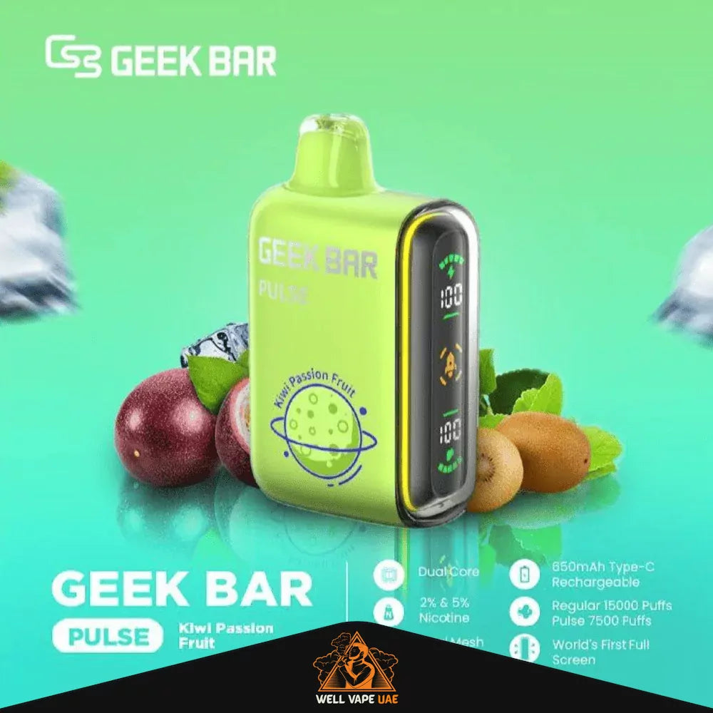 Geek Bar Pulse 15000 Puffs Kiwi Passion Fruit