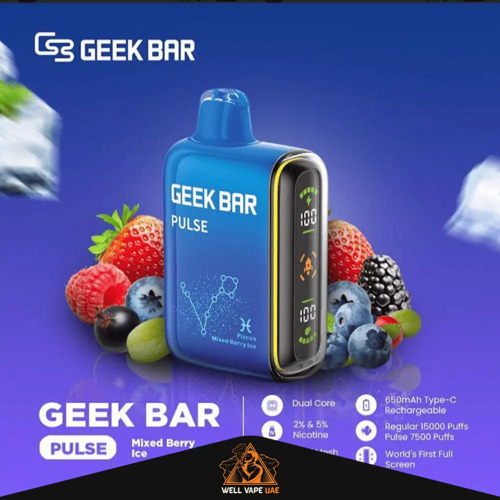 Geek Bar Pulse 15000 Puffs Mixed Berry Ice