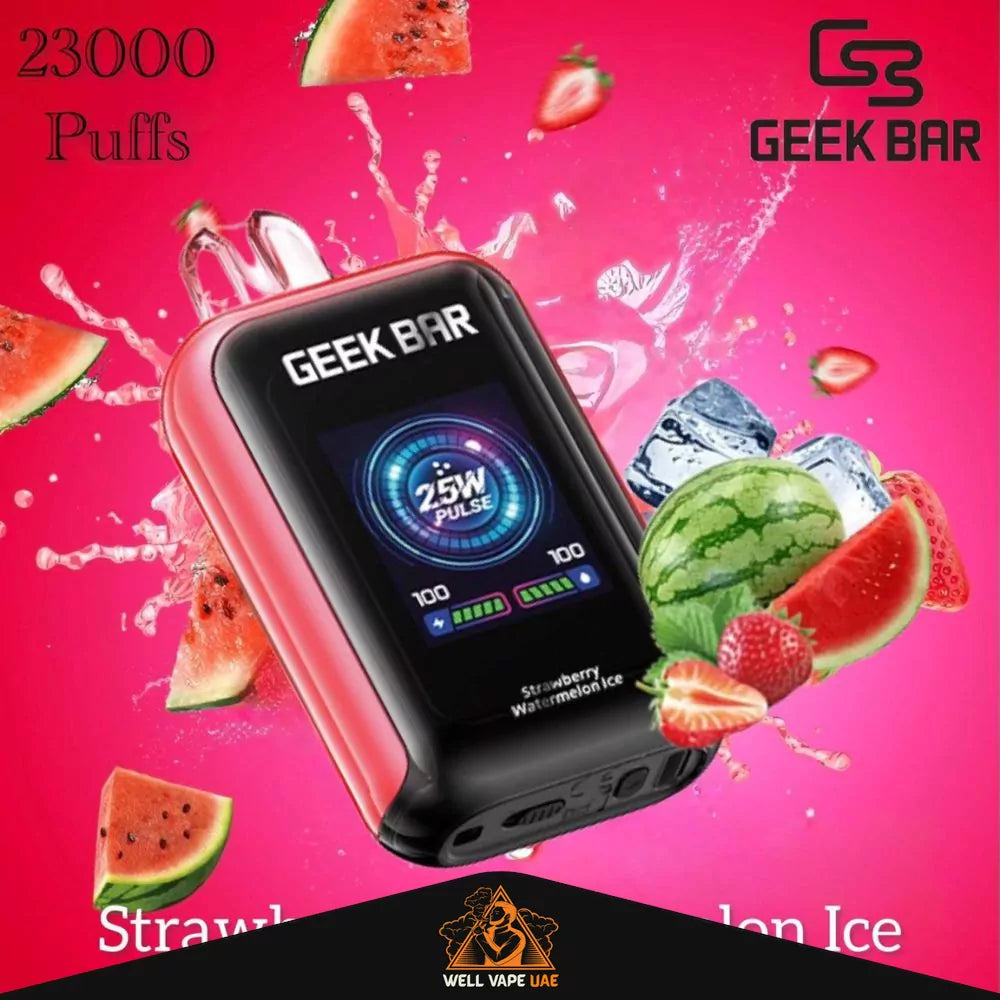 Geek Bar Watt 23000 Puffs Strawberry Watermelon Ice
