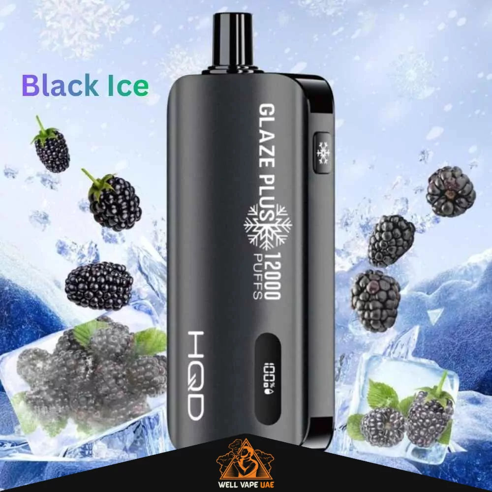 HQD Glaze Plus 12000 Puffs Disposable Vape Black Ice