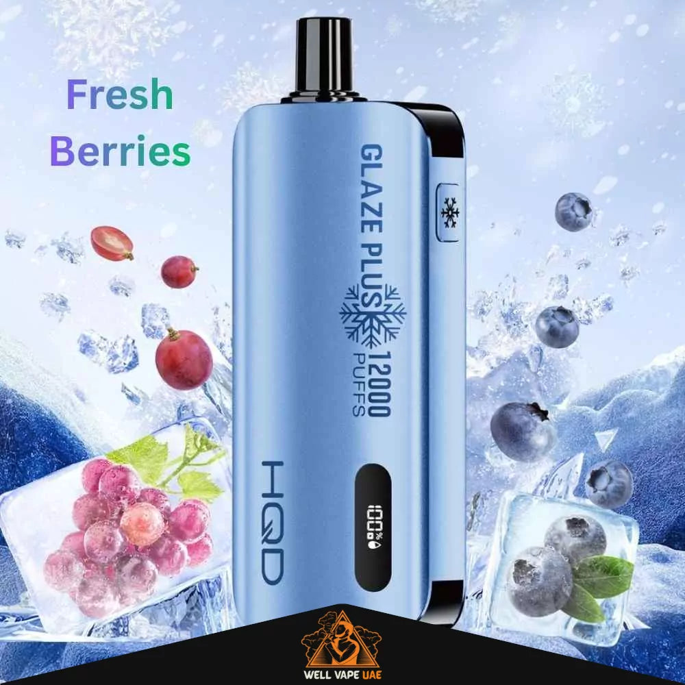 HQD Glaze Plus 12000 Puffs Disposable Vape Fresh Berries