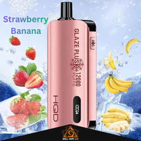 HQD Glaze Plus 12000 Puffs Disposable Vape Strawberry Banana