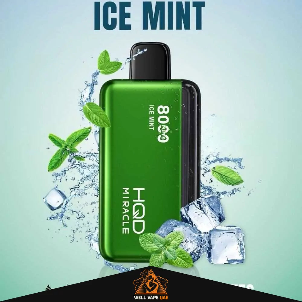 HQD Miracle 8000 Puffs Zero Nicotine Ice Mint