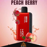 HQD Miracle 8000 Puffs Zero Nicotine Peach Berry
