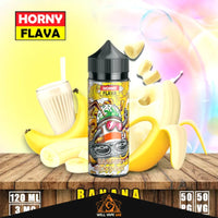 Horny Flava E-juice 120ml Banana Milkshake