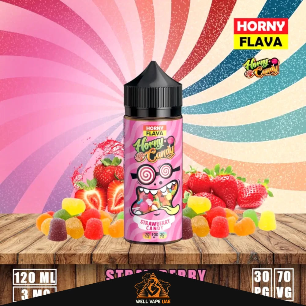 Horny Flava E-juice 120ml Strawberry Candy