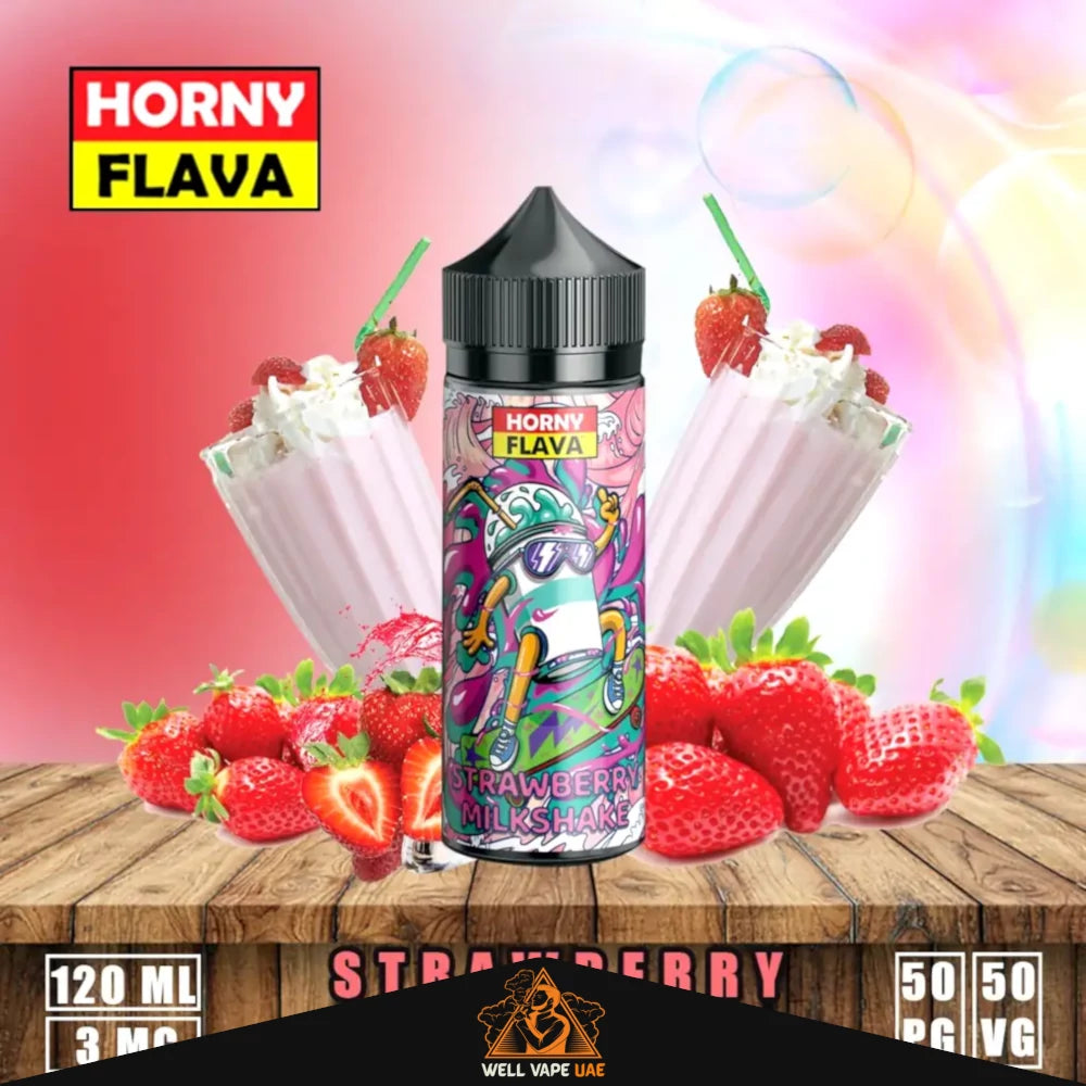 Horny Flava E-juice 120ml Strawberry Milkshake