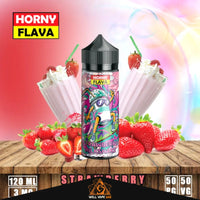 Horny Flava E-juice 120ml Strawberry Milkshake