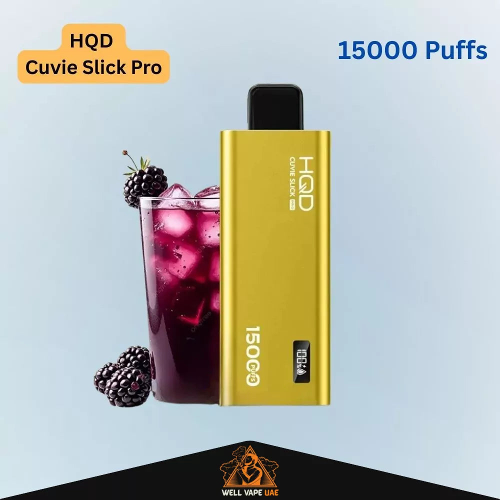 HQD Cuvie Slick Pro 15000 Puffs Black Ice