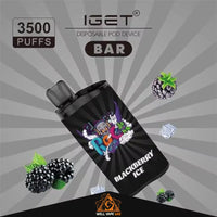 IGET Bar 3500 Puffs Blackberry Ice
