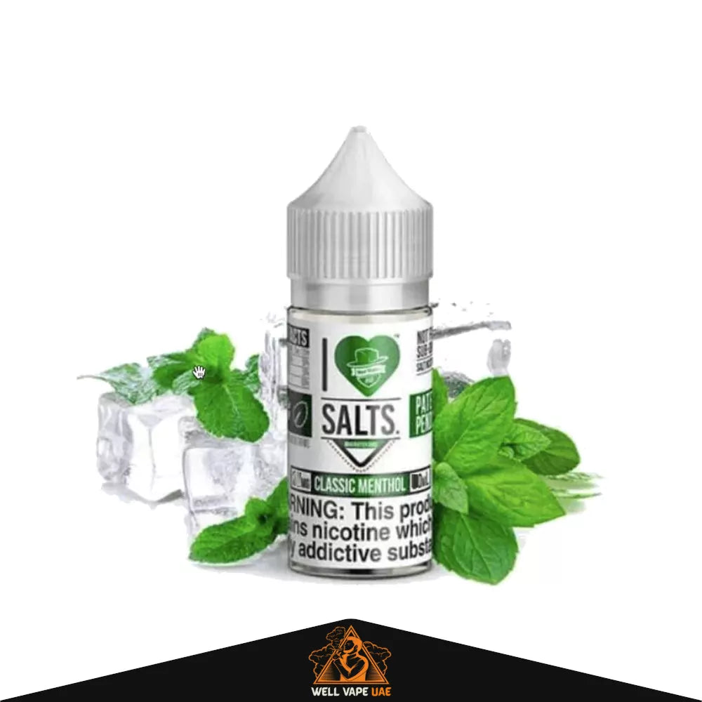 I Love Salts Vape Juice 30ml Classic Menthol